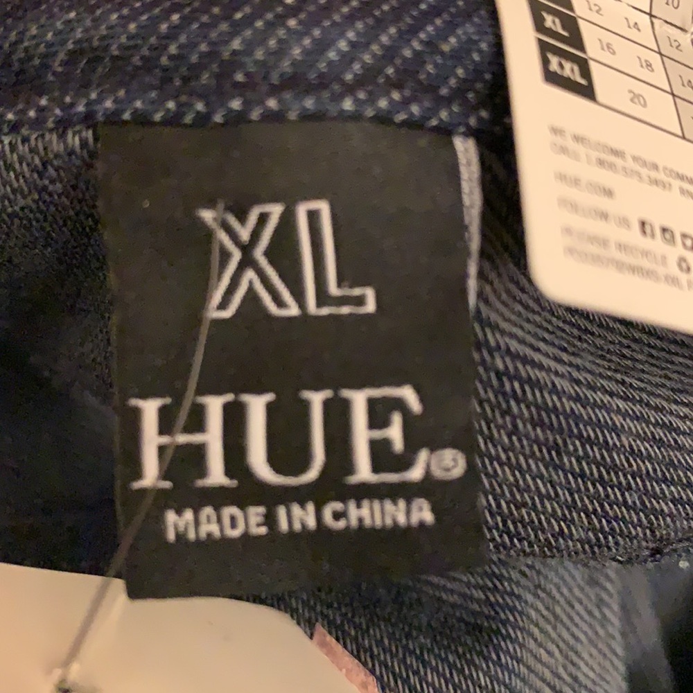 HUE Ankle slit essential denim deep indigo washNWT - Picture 12 of 13